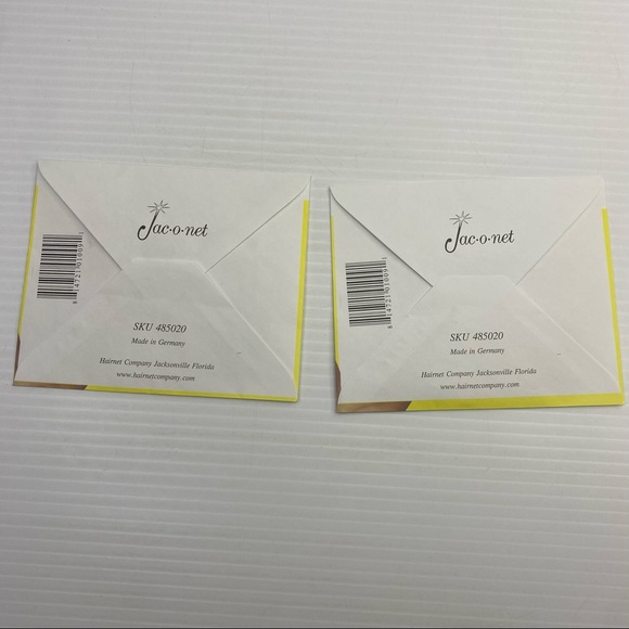 Jac-o-net Hair Net No 255 White Fine Mesh Bouffant Sz Durable Invisible Set of 2 - Picture 2 of 4